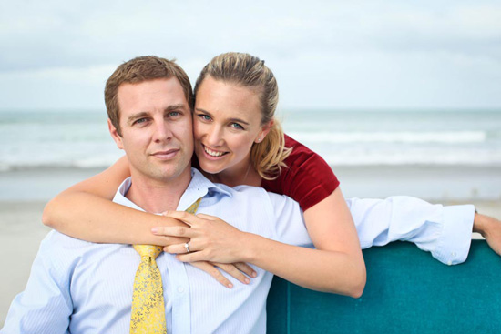 Emily and Jeremy's New Zealand Beach Engagement Shoot