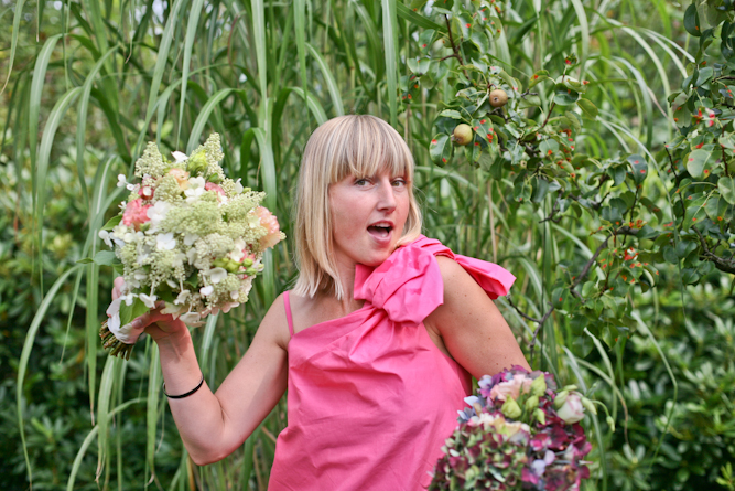 A Chic Danish Wedding: Braids, Ruffles & DIY Bouquets