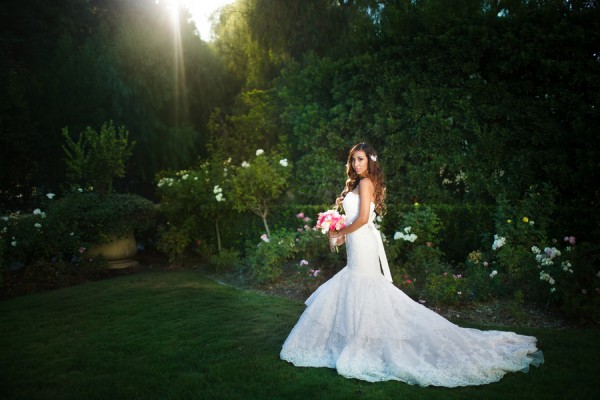 Lush Garden Bridal Portraits in Pasadena by Michael Anthony Photography