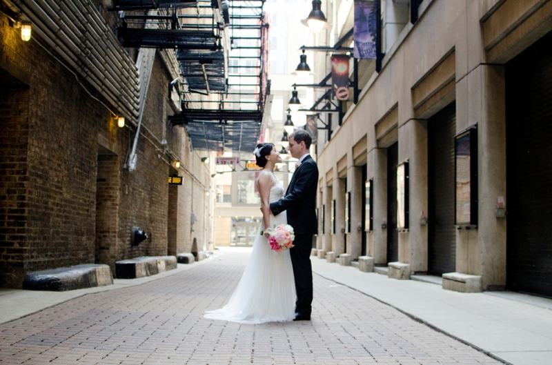 Classic Pink and Peach Chicago Wedding
