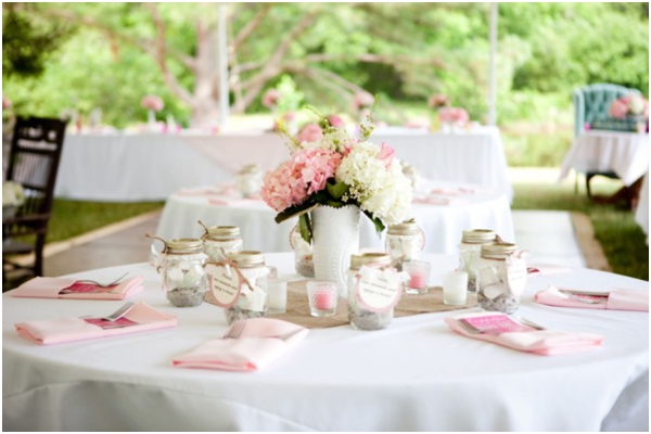 Pink & White Southern Shabby Chic Wedding from Style by Design