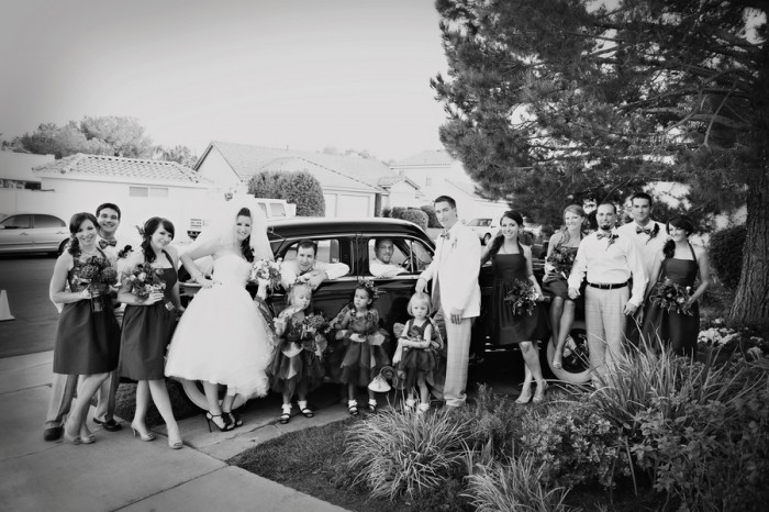 A Vintage Butterfly Themed Backyard Wedding