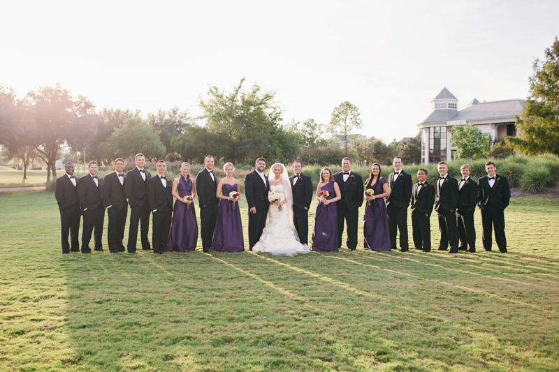 Elegant Purple & Orange Jacksonville Wedding