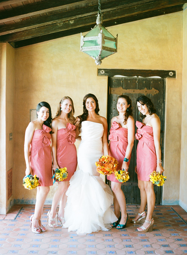 Inspired by This Turquoise, Orange and Coral Malibu Wedding