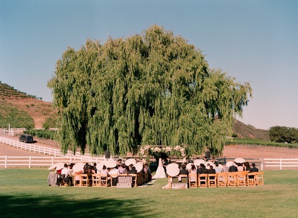 Blush, Ivory and Lemon Ranch Wedding in Malibu, CA
