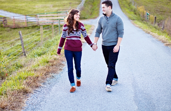 rural kentucky engagement session
