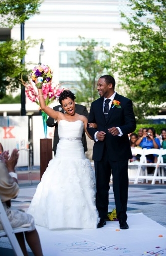 Colorful & Modern Atlanta Wedding
