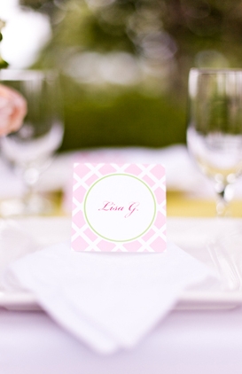 Preppy Pink and Green Bridal Shower