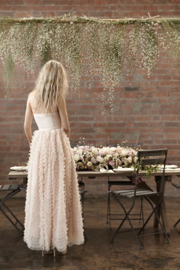 Blush Pink, Romantic & Whimsical Bridal Styled Shoot