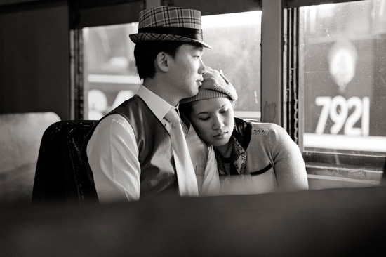 My and Janssenâ€™s Bonnie & Clyde Style Engagement Shoot
