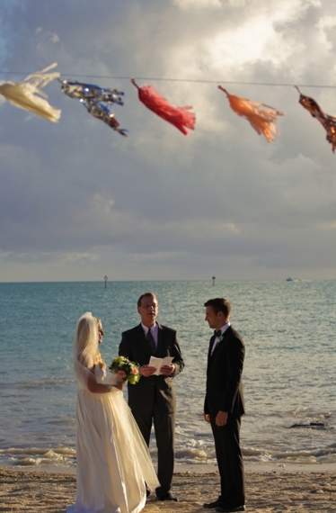Eclectic Pink, Silver & Gold Key West Wedding