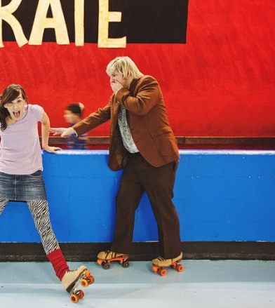 Hunter & Jeaneneâ€™s Roller Skating Rink Engagement