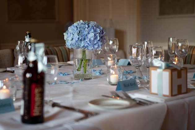 Classically Beautiful Blue & Ivory English Wedding