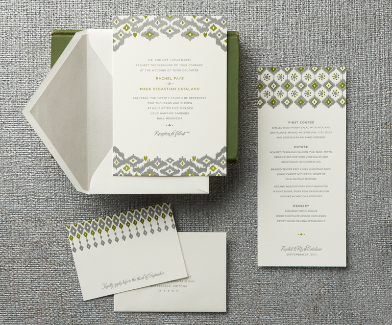Letterpress Wedding Invitations & Stationery
