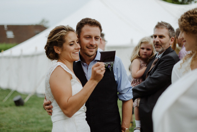 A Joanna Hehir Gown for a Homespun, Fun Filled and Rustic Wedding in a Field