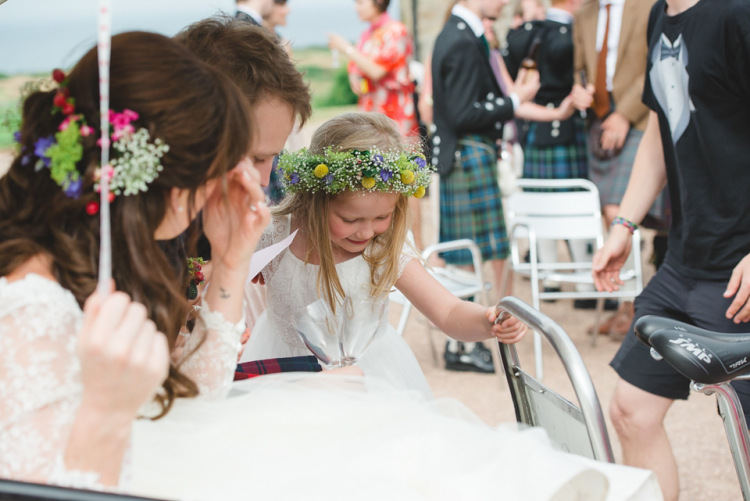 Sassi Holford Glamour for a Colourful Scottish Barn Wedding