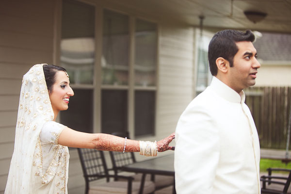 Dreamy White Indian Wedding Reception by Godkin Photography