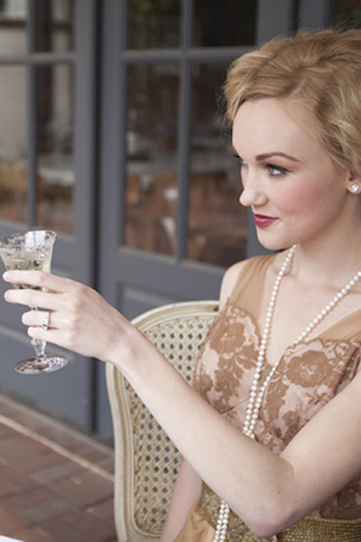great gatsby inspired engagement photo shoot