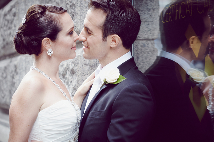 A Glam Black, White, and Turquoise Montreal Wedding