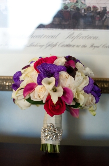 Elegant Purple & Red New Orleans Wedding