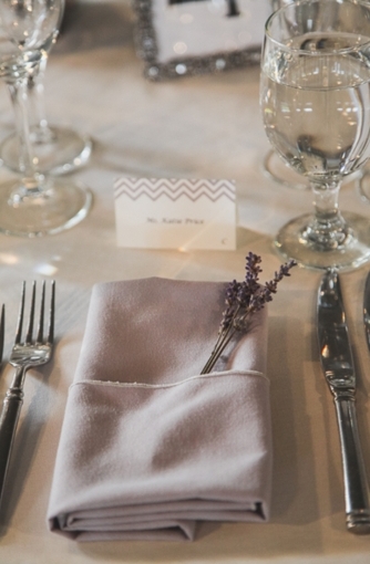 An Elegant Purple and Ivory Barn Wedding