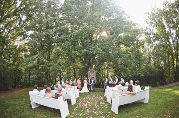 {Real Wedding} Cassie & Bennet: Intimate Backyard DIY Wedding + Carnival-Themed Reception (Part 1)