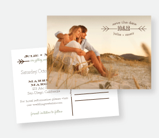 Photo Save the Date Postcards