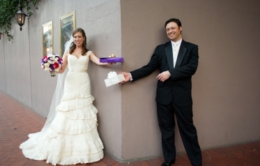 Elegant Purple & Red New Orleans Wedding