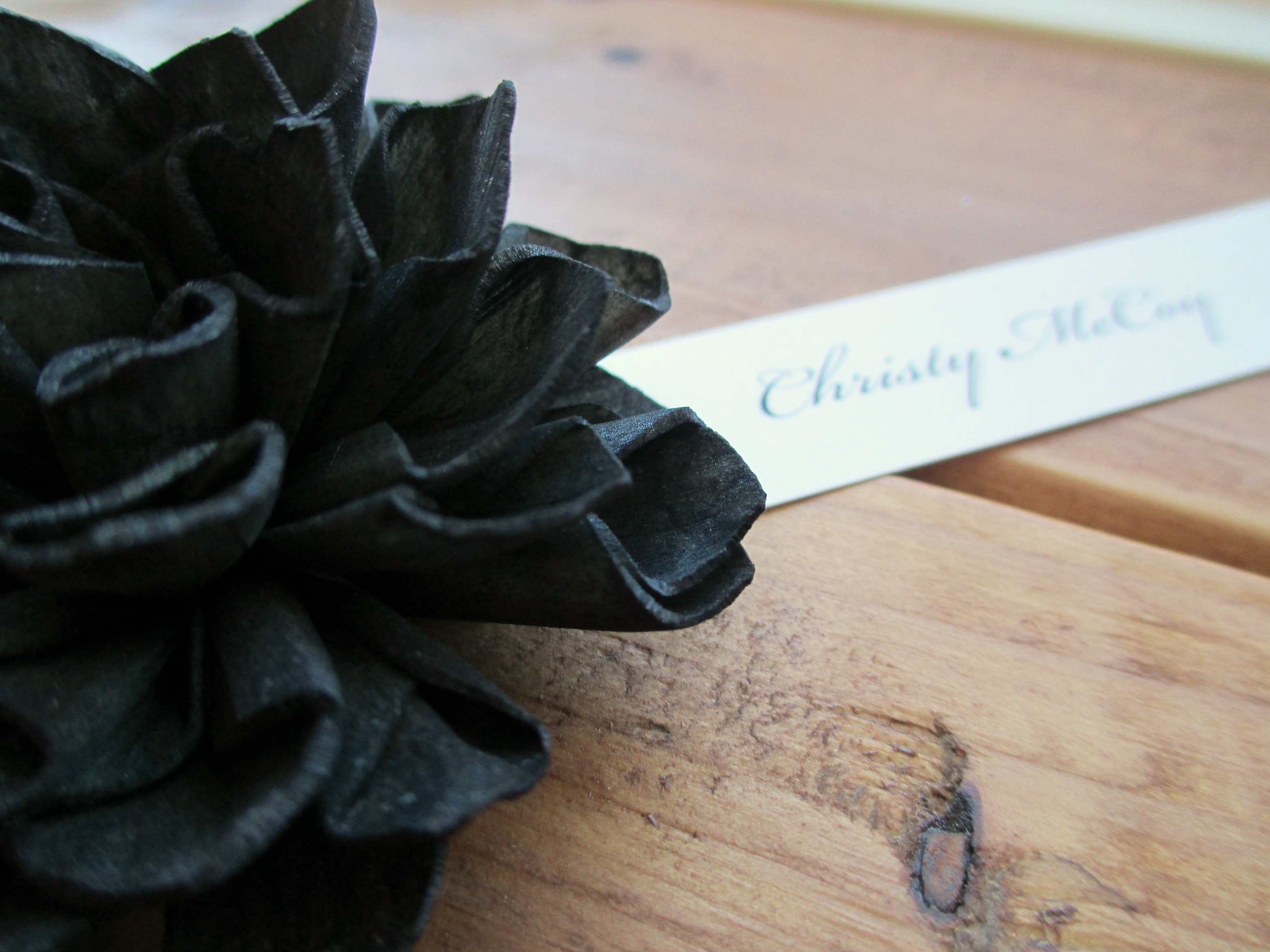 Wooden Rustic Wedding Place Cards