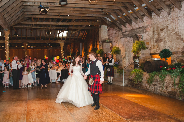 Sassi Holford Glamour for a Colourful Scottish Barn Wedding