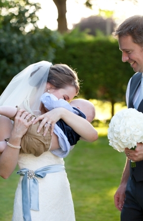 Classically Beautiful Blue & Ivory English Wedding