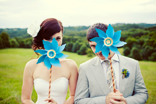 Elysia and Glenâ€™s Paper Pinwheel Wedding