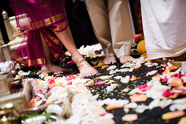 Ramya & Jamie | Coral and Gold Indian Fusion Wedding