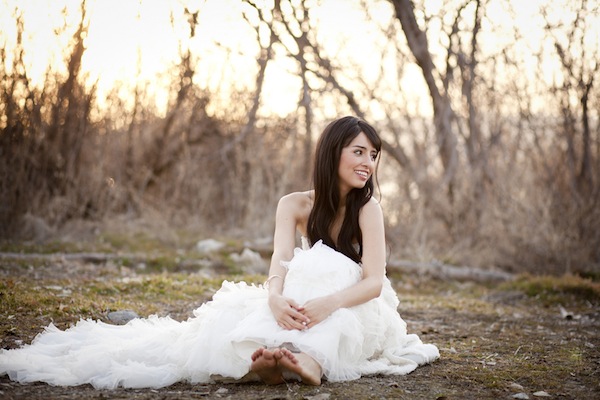 Woodland Bridal Shoot In The Golden Afternoon Light