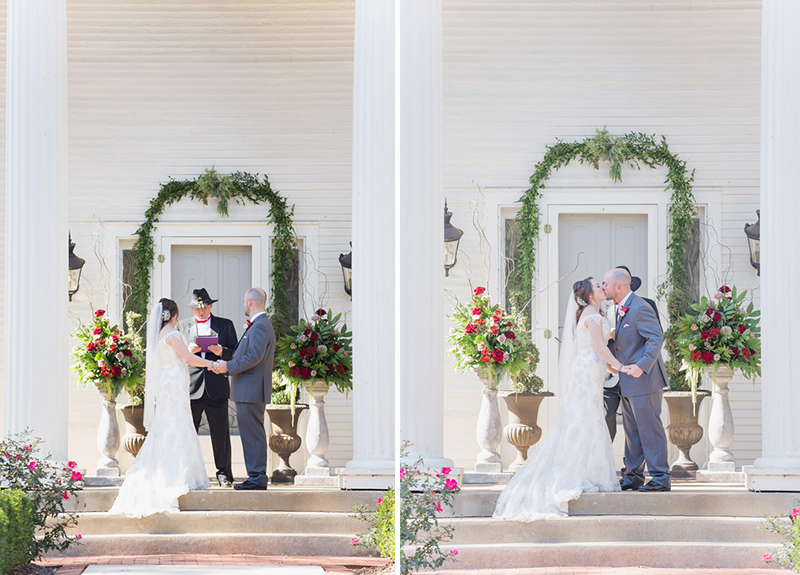 Rustic Red and White Alabama Wedding
