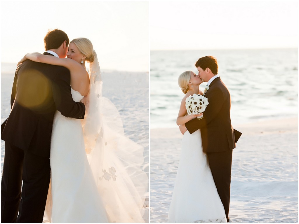 Inspired by This Classic White, Mint and Peach Florida Beach Wedding