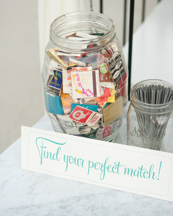 A Perfect Match: How To Incorporate Matches Into Your Wedding {DIY}