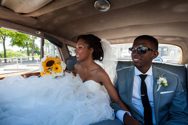 Real International Love in {Canada} with Yellow & Blue Color Scheme: Edith + Kamara