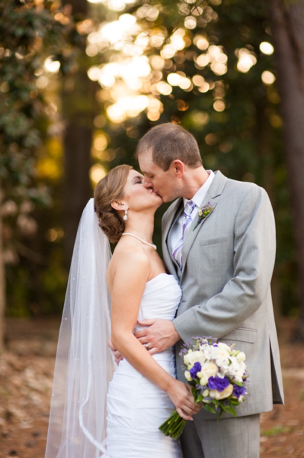 Rustic Purple and White Wedding from A.J. Dunlap Photography
