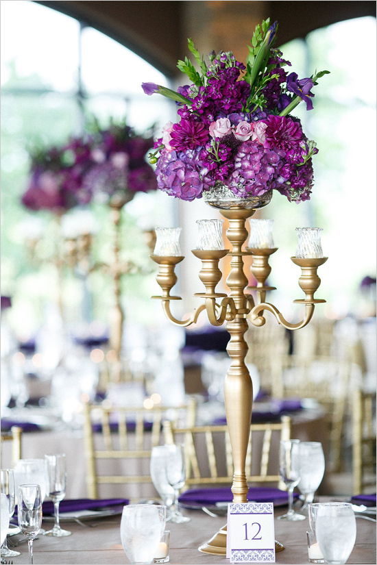 Magical Purple And Gold Wedding