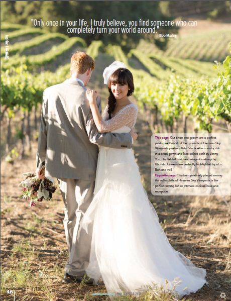 Inspired by this Gold and Purple Wine Country Wedding Shoot