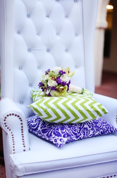 Modern Baroque Purple & Green Wedding Inspiration