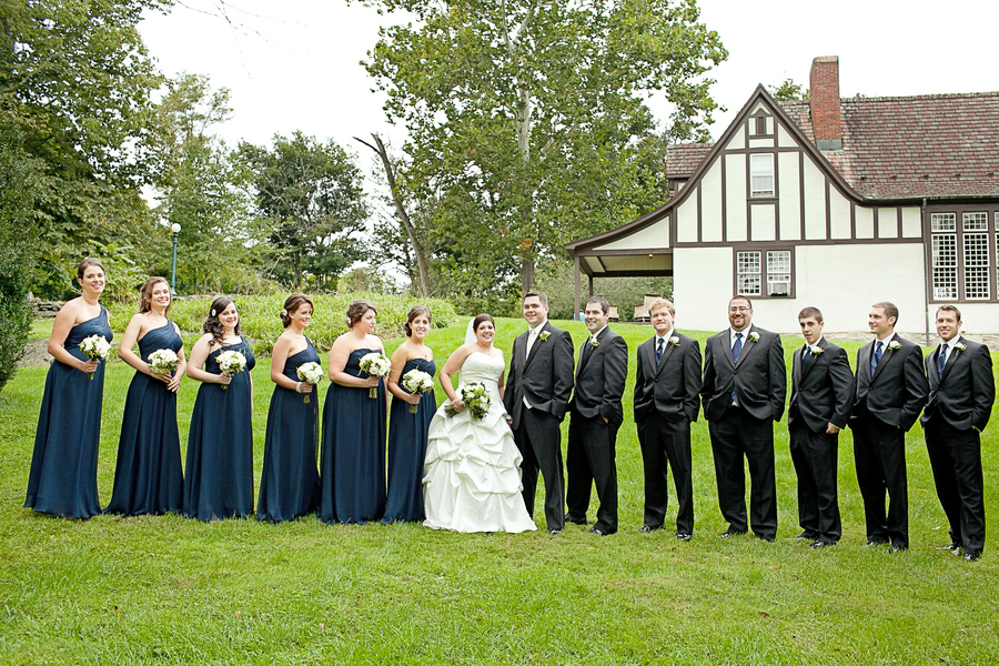 Navy, Pink & Green West Virginia Wedding