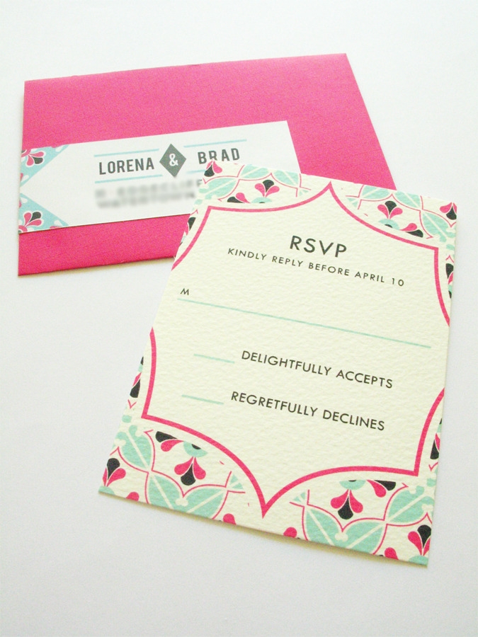 Mexican Tile-inspired Wedding Invitations