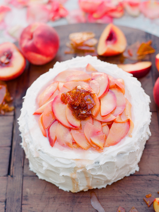 peach cake....