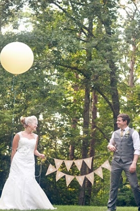 {Real Wedding} Cassie & Bennet: Intimate Backyard DIY Wedding + Carnival-Themed Reception (Part 1)