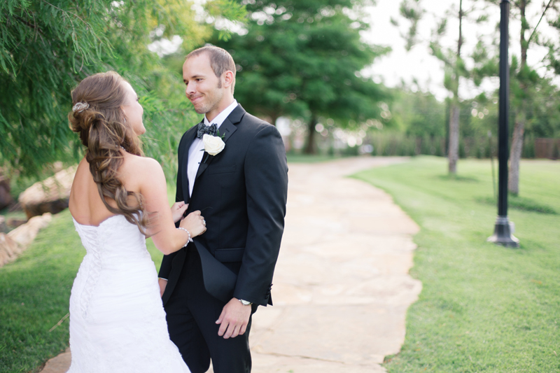 Romantic Gray, Green & White Oklahoma Wedding
