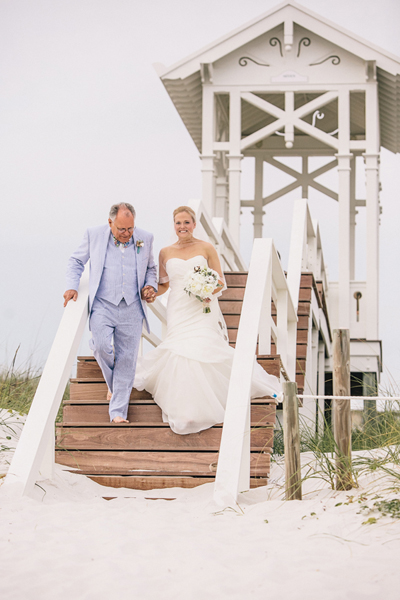 Pink Beach Wedding by Vue Photography