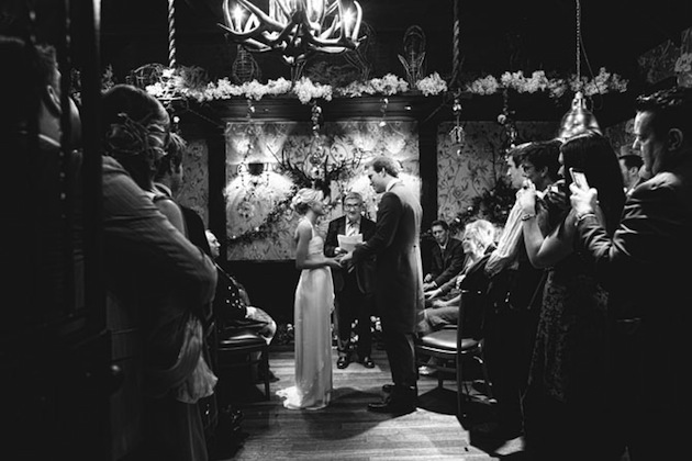 Intimate and Romantic DIY Wedding In An Old English Pub