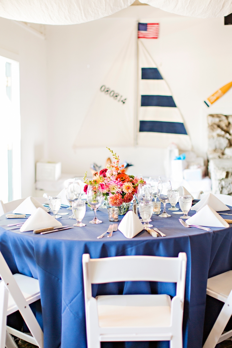 A Nautical Coral and Navy Wedding